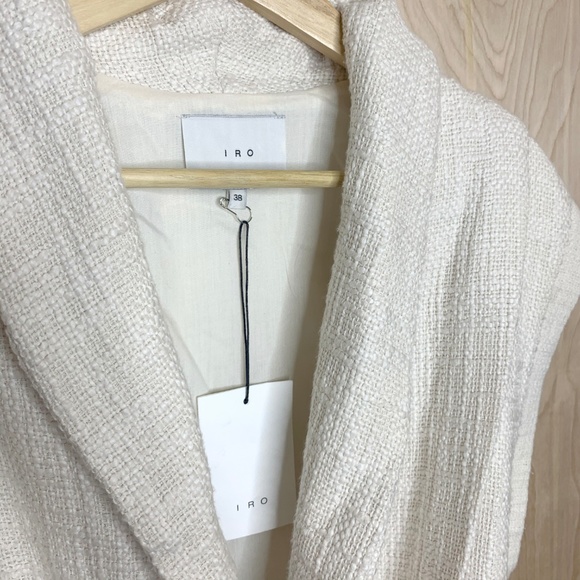 IRO Cream Sleeveless Wrap Jacket - Picture 3 of 8